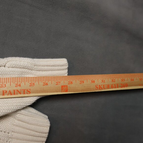 Vintage Preswick & Moore Sweater Mens Medium Tennis Cable Knit Grandpacore 90s - Picture 12 of 13